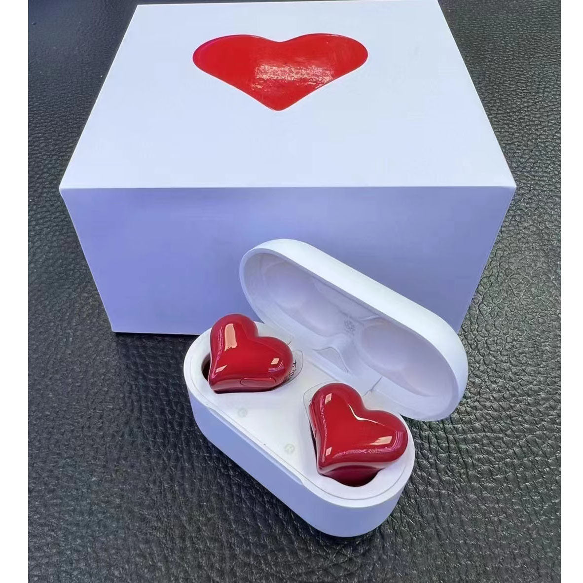 Heart-shaped headphones